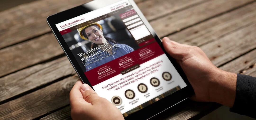 Oot & Associates Website on iPad